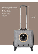 Universal-wheel Portable Pet Travel Carrier