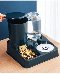 Pet Automatic Cat Food Dog Bowl And Basin Combined Feeding Device Pet Supplies