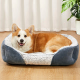 Dog Beds Small Medium Large Size Dog Cat Beds for Indoor Cats Washable Rectangle Calming Sleeping Warming Orthopedic Puppy Dog Beds Non-Slip Bottom Breathable Soft Couch