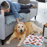 Slow Feeder Dog Bowls Silicone Slow Feeder Lick Down Eating Pet Calming Mat Anxiety Relief Training Wet Food Lick Pad With Suction Cup Interactive Feed Game Toy All Breed Dogs
