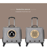 Universal-wheel Portable Pet Travel Carrier