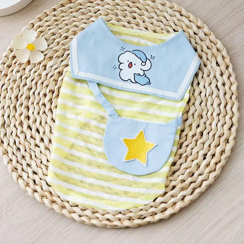 Pet Shirts for Small Dogs Girl Cute Dog Shirt Summer Funny Classic Stripes Pet T Shirts Cool Puppy Clothes Puppy Girl Clothes Dog Outfits Small Dog for Pet Dogs Cats