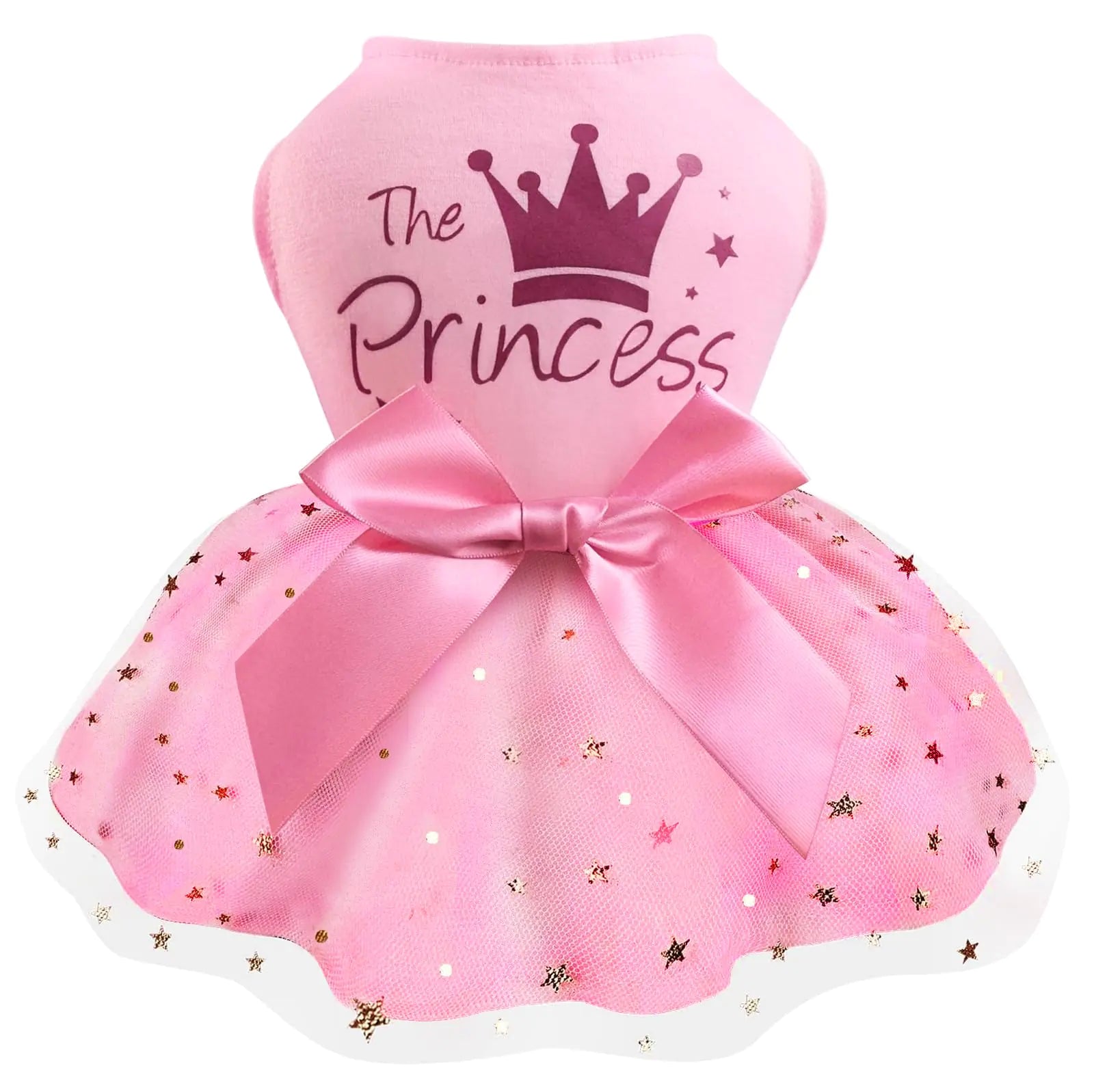 Idepet Princess Dog Dress Tulle Puppy Skirt Pet Apparel Dog Tutu with BowknotBirthday Dresses Daisy Sleeveless Holiday Clothes for Small Dogs Girls and Cats XXS