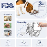 Dog Bowls Slow Feeder Stainless Steel Small Medium Breed Slow Feeding Dog Bowl For Fast Eater Dog Dishes To Slow Down Eating Non Slip Dog Food Bowl