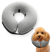 Big Ant Protective Inflatable Collar for Dogs And Cats Soft Cone for Dogs After Surgery Dog Neck Donut Collar Dog Cone Collar Soft Pet Recovery Collar Does Not Block Vision E-Collar (X-Large Gray)
