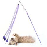KINDABLU Interactive Cat Toy Wand with Feather – Perfect Cat Toys for Indoor Cats Engaging Cat Toys for Active Playtime and Exercise Fun Cat Wand and Cat Fishing Pole for Endless Entertainment